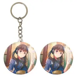 پیکسل خندالو مدل تاکینا انیمه لیکوریس ریکویل Lycoris Recoil کد 23014 به همراه جاکلیدی