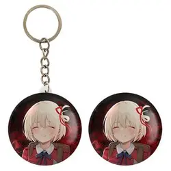 پیکسل خندالو مدل چیساتو انیمه لیکوریس ریکویل Lycoris Recoil کد 23002 به همراه جاکلیدی