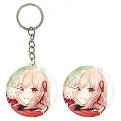 پیکسل خندالو مدل چیساتو انیمه لیکوریس ریکویل Lycoris Recoil کد 23020 به همراه جاکلیدی