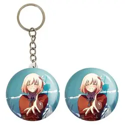 پیکسل خندالو مدل چیساتو انیمه لیکوریس ریکویل Lycoris Recoil کد 23027 به همراه جاکلیدی