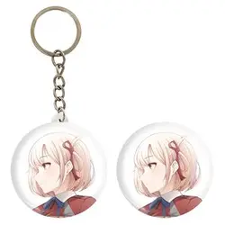 پیکسل خندالو مدل چیساتو انیمه لیکوریس ریکویل Lycoris Recoil کد 23028 به همراه جاکلیدی