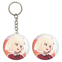 پیکسل خندالو مدل چیساتو انیمه لیکوریس ریکویل Lycoris Recoil کد 23054 به همراه جاکلیدی