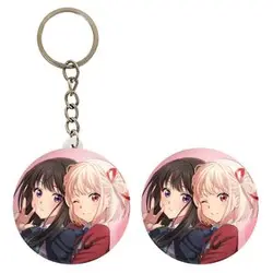 پیکسل خندالو مدل چیساتو و تاکینا انیمه لیکوریس ریکویل Lycoris Recoil کد 23042 به همراه جاکلیدی