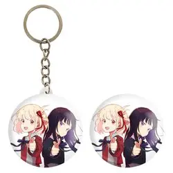 پیکسل خندالو مدل تاکینا و چیساتو انیمه لیکوریس ریکویل Lycoris Recoil کد 23061 به همراه جاکلیدی