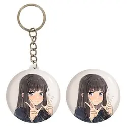 پیکسل خندالو مدل تاکینا انیمه لیکوریس ریکویل Lycoris Recoil کد 23079 به همراه جاکلیدی