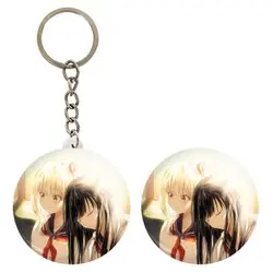 پیکسل خندالو مدل تاکینا و چیساتو انیمه لیکوریس ریکویل Lycoris Recoil کد 23077 به همراه جاکلیدی