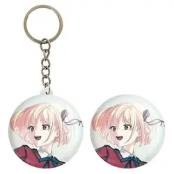 پیکسل خندالو مدل چیساتو انیمه لیکوریس ریکویل Lycoris Recoil کد 23068 به همراه جاکلیدی