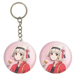 پیکسل خندالو مدل چیساتو انیمه لیکوریس ریکویل Lycoris Recoil کد 23071 به همراه جاکلیدی