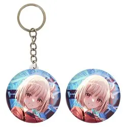 پیکسل خندالو مدل چیساتو انیمه لیکوریس ریکویل Lycoris Recoil کد 23081 به همراه جاکلیدی