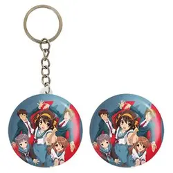 پیکسل خندالو مدل هاروهی و دوستان انیمه ناپدید شدن هارومی سوزومیا The Disappearance of Haruhi Suzumiya کد 23135 به همراه جاکلیدی