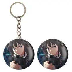 پیکسل خندالو مدل تاکینا انیمه لیکوریس ریکویل Lycoris Recoil کد 23101 به همراه جاکلیدی