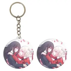 پیکسل خندالو مدل تاکینا و چیساتو انیمه لیکوریس ریکویل Lycoris Recoil کد 23102 به همراه جاکلیدی