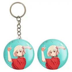 پیکسل خندالو مدل چیساتو انیمه لیکوریس ریکویل Lycoris Recoil کد 23103 به همراه جاکلیدی