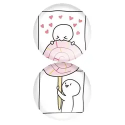 پیکسل خندالو مدل عاشقانه Love کد A106 مجموعه 2 عددی