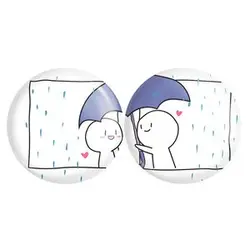 پیکسل خندالو مدل عاشقانه در باران کد A103 مجموعه 2 عددی