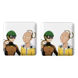 پیکسل خندالو مدل  سایتاما و مرد دوچرخه ای انیمه مرد تک مشتی One Punch Man کد 11354 به همراه مگنت