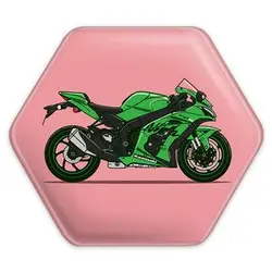 پیکسل خندالو طرح موتور سیکلت مدل شش ضلعی کد 10338