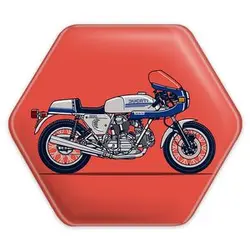 پیکسل خندالو طرح موتور سیکلت مدل شش ضلعی کد 10340