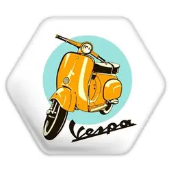 پیکسل خندالو طرح موتور سیکلت مدل شش ضلعی کد 10341