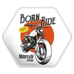 پیکسل خندالو طرح موتور سیکلت مدل شش ضلعی کد 10342