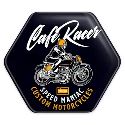 پیکسل خندالو طرح موتور سیکلت مدل شش ضلعی کد 10346