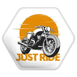 پیکسل خندالو طرح موتور سیکلت مدل شش ضلعی کد 10348