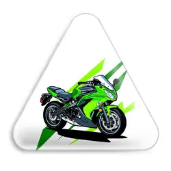 پیکسل خندالو طرح موتور سیکلت مدل مثلثی کد 10337