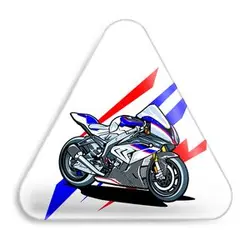 پیکسل خندالو طرح موتور سیکلت مدل مثلثی کد 10345