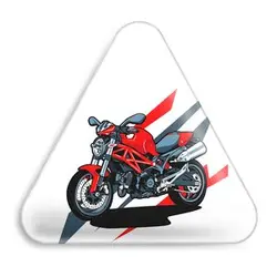 پیکسل خندالو طرح موتور سیکلت مدل مثلثی کد 10347
