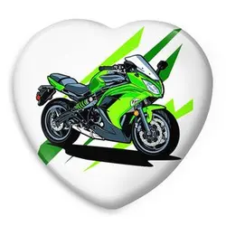 پیکسل خندالو طرح موتور سیکلت مدل قلبی کد 10337