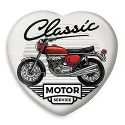 پیکسل خندالو طرح موتور سیکلت مدل قلبی کد 10339