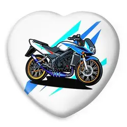 پیکسل خندالو طرح موتور سیکلت مدل قلبی کد 10343