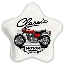 پیکسل خندالو طرح موتور سیکلت مدل ستاره ای کد 10339