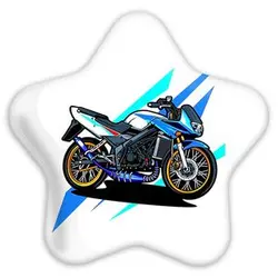 پیکسل خندالو طرح موتور سیکلت مدل ستاره ای کد 10343