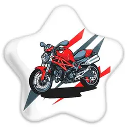 پیکسل خندالو طرح موتور سیکلت مدل ستاره ای کد 10347