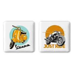 پیکسل خندالو مدل موتور سیکلت کد 1034110348 مجموعه 2 عددی