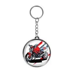 جاکلیدی خندالو طرح موتور سیکلت مدل دوطرفه کد 1034710343