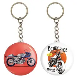 جاکلیدی خندالو مدل موتور سیکلت کد 1034010342 مجموعه 2 عددی