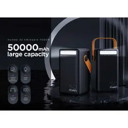 پاور بانک 50000 میلی آمپر جووی مدل JOWAY JP296 PD 65W