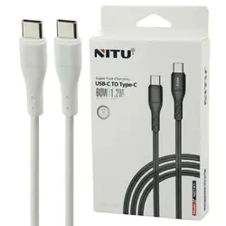کابل تایپ سی به تایپ سی نیتو مدل NITU NC141 USB-C TO TYPE-C