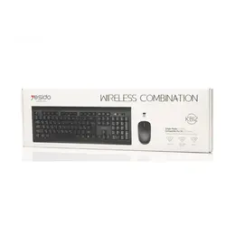 کیبورد و ماوس وایرلس یسیدو مدل YESIDO KB12 WIRELESS COMBINATION