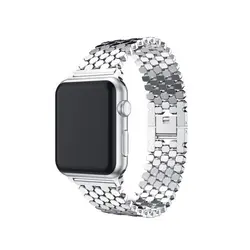 بند فلزی اپل واچ مدل پولک ماهی Apple Watch Fish Scale Band 42/44/45mm