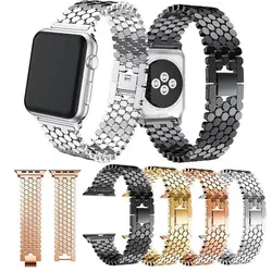 بند فلزی اپل واچ مدل پولک ماهی Apple Watch Fish Scale Band 42/44/45mm