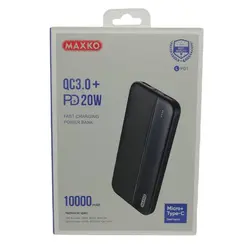 پاور بانک 10000 میلی آمپر مکسکو مدل MAXKO LP01 QC3.0 + PD 20W