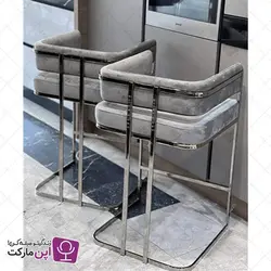 صندلی اپن فلزی سلنا کروم | فروشگاه تخصصی میز و صندلی اپن مارکت