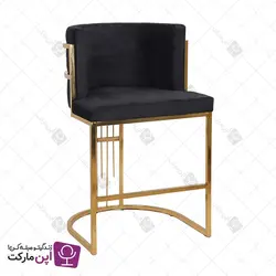 صندلی اپن فلزی نادیا طلایی | فروشگاه تخصصی میز و صندلی اپن مارکت