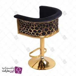 صندلی اپن جکدار سوفیا پشت سنگی طلایی | فروشگاه تخصصی میز و صندلی اپن مارکت
