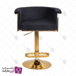 صندلی اپن جکدار سوفیا پشت سنگی طلایی | فروشگاه تخصصی میز و صندلی اپن مارکت