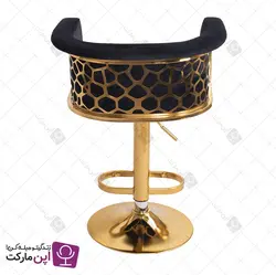 صندلی اپن جکدار سوفیا پشت سنگی طلایی | فروشگاه تخصصی میز و صندلی اپن مارکت
