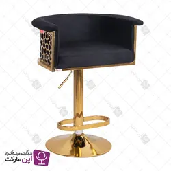 صندلی اپن جکدار سوفیا پشت سنگی طلایی | فروشگاه تخصصی میز و صندلی اپن مارکت